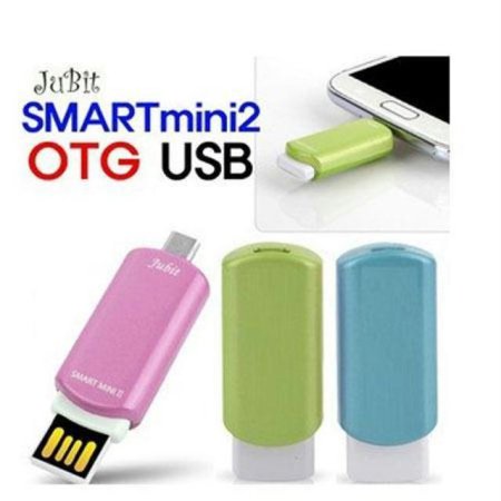 스마트미니2 OTG-USB 16G 메모리 (블루) OTG-USB16BL [ PC의 자료 USB에 복사하여 스마트폰으로 저장 및 바로 실행, 재생가능 ]