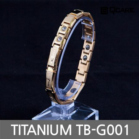  티타늄 게르마늄 자석 팔찌 TB-G001 (골드 L)
