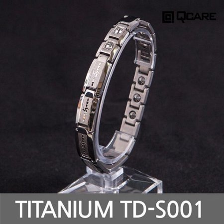  티타늄 게르마늄 자석 팔찌 TD-S001 (실버 M)