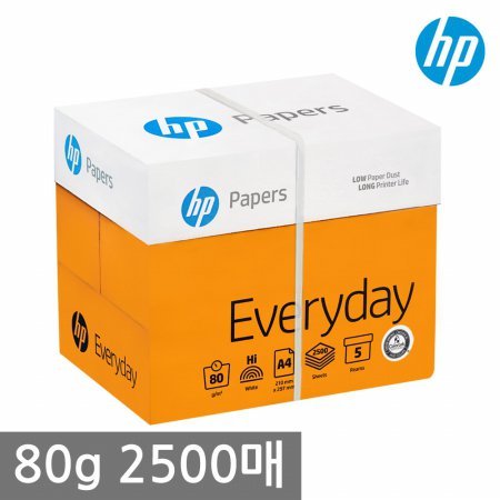 HP A4 복사용지(A4용지) 80g 2500매 1BOX