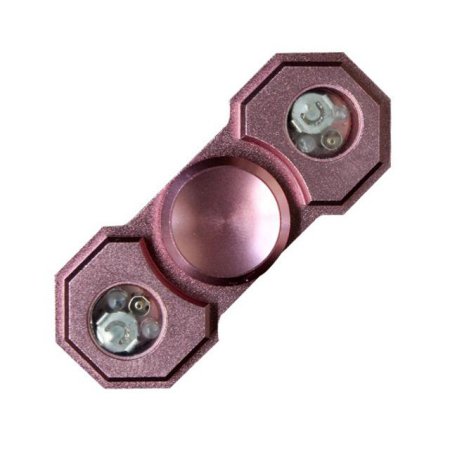  메탈 LED 핸디 피젯스피너 핑크 메탈 