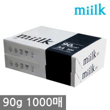 밀크PT A4 복사용지(A4용지) 90g 1000매(500매 2권)