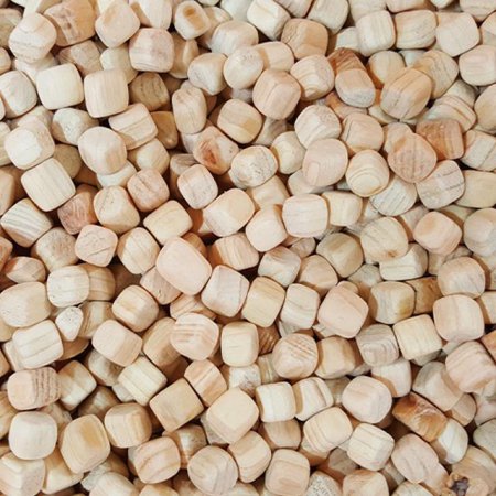 천연 100% 편백나무 큐브칩25kg(1마대)