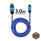 HDMI케이블 (3.0m, 블루, 최대해상도 4096×2160지원)