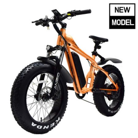  안지오바이크 E20+ 전기자전거 팻바이크 Orange_500W (고객직접조립)
