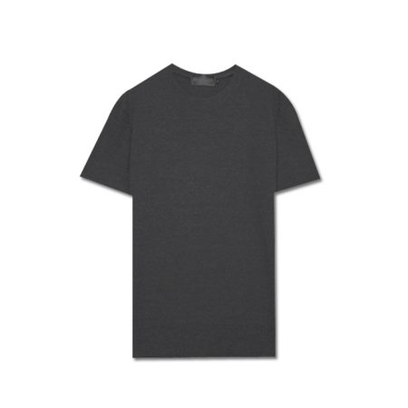  20수 면 무지 라운드 반팔 티셔츠/남녀공용 20수면반팔티 차콜:XL
