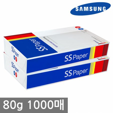 삼성 SS페이퍼 A4 복사용지(A4용지) 80g 1000매(500매 2권)