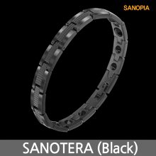 사노피아 폴리테라헤르츠 티타늄 자석 팔찌 사노테라 (블랙)