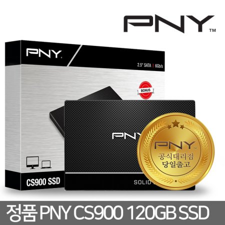 PNY CS900 120GB SSD 3D TLC 하드