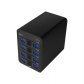 4베이 데이터 스토리지 USB3.0 e-SATA 지원 NEXT-706M6G
