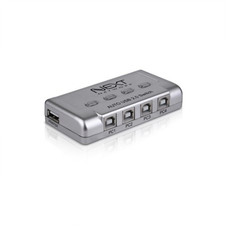 1대4 USB2.0 프린터 선택기 공유기 NEXT-3504PST