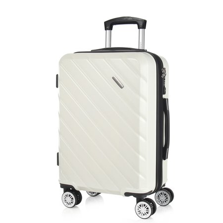  [캠브리지] 데이브 TSA 기내용 20형/55cm 확장형 여행가방 (2509) 모던화이트