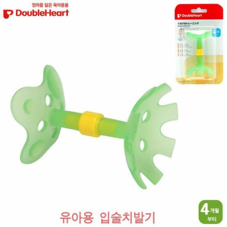 입술치발기 유아용품 치아발육기 더블하트_3DB6A6