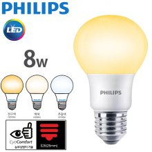 필립스 LED 램프 8w 4000k 주백색 E26 해바라기 패턴 2019_NEW