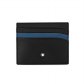 (무료각인) 몽블랑 카드홀더 마이스터스튁 6CC 블랙-블루 각인