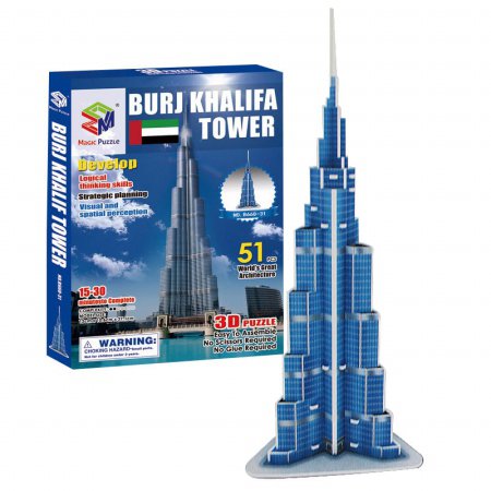 (초급) 부르즈 칼리파타워(51pcs) 세계 유명 건축물
