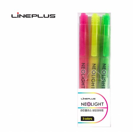 Lineplus 네오라이트 형광펜 3색세트