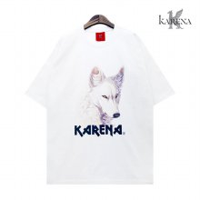 [KARENA] 카레나 오버핏 울프 티셔츠 화이트
