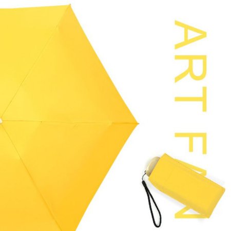 자외선차단 경량 양산 우산 겸용 5단 UV 우양산 노랑