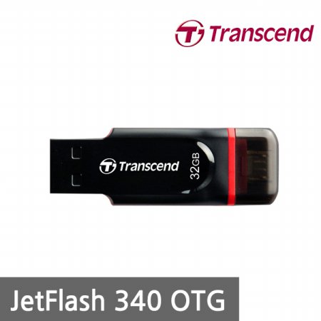 트랜센드 JetFlash 340 32GB OTG 블랙