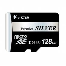 e-STAR MicroSDXC Class10 Premier SILVER 128GB