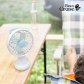 차박 캠핑 필수품 멀티 충전기 + 무드등 선풍기 세트(스카이블루)