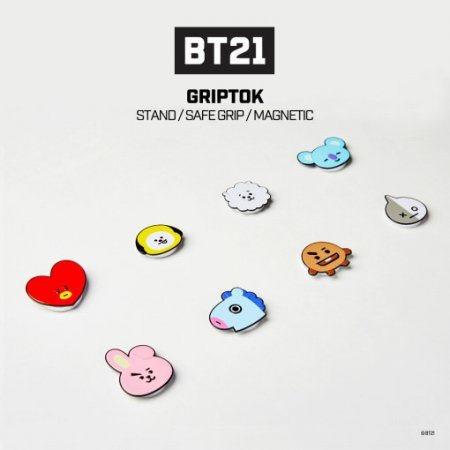 BT21 캐릭터 그립톡 패키지[8종]