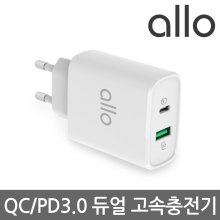 알로코리아 USB PD 퀵차지 C타입 멀티 듀얼 고속충전기 UC238PD