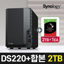 [공식총판]시놀로지 DS220+[2TB] 씨게이트 아이언울프
