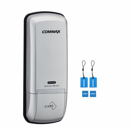 [무료설치]코맥스 CDL-415S 실버 디지털도어락 번호키 카드키