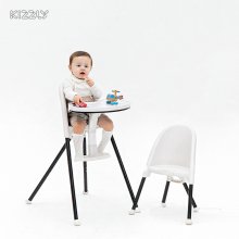 [키즐리] 키즐리 베이비체어 아기 식탁의자 화이트블랙