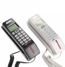 DT-220C 유선전화기 벽걸이전화기 블랙 가정용 전화기