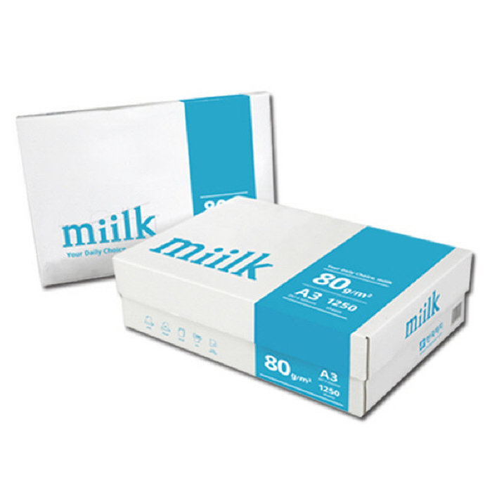 밀크 A3용지 80g 1박스 1250매 Miilk