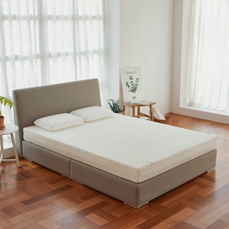  천연라텍스 매트리스 침대 라지킹 화이트 10cm