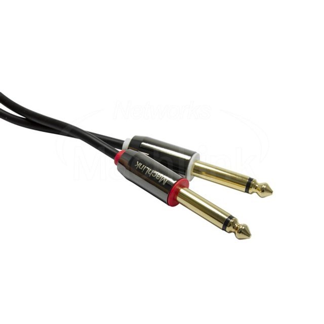 3극 스테레오 TO 5.5(6.3)모노 Y 오디오 케이블 15M ML-SY6150