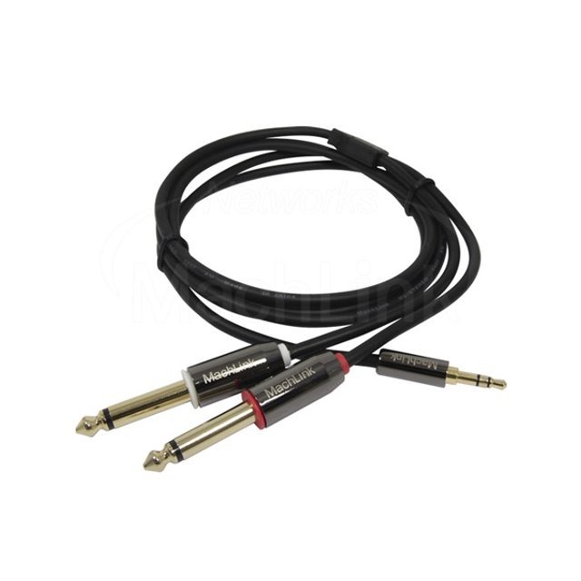 3극 스테레오 TO 5.5(6.3)모노 Y 오디오 케이블 15M ML-SY6150