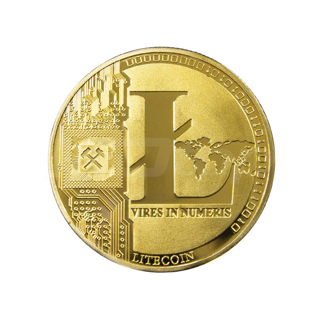 HDTOP 기념주화 가상화폐 라이트코인 골드 HT-COIN003