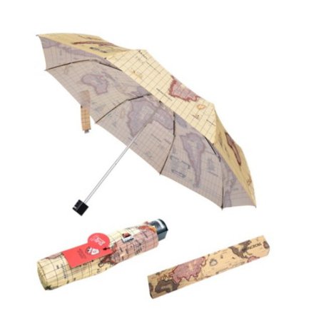 3단 고지도 패턴 수동 우산 골프 우산 패션 우산