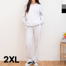 JJM-SS212 여자빅사이즈일자바지맨투맨세트 2XL