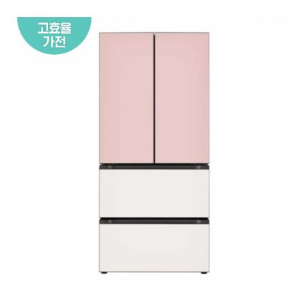 오브제 컬렉션 김치냉장고 Z491GPB151 (491L, 핑크+베이지, 1등급)
