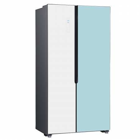 Haier 하이얼  HRS563MNMW 글램글라스 세미빌트인 고급 인테리어 양문형 냉장고 521L 민트