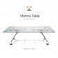 [Tecno] 테크노 노모스 테이블 2200x1000 크롬 Nomos Table
