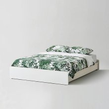 샘베딩 베이직 침대 Q,K 화이트 (매트별도)