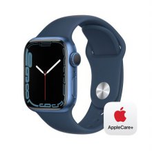 [Applecare+] 애플워치 7 41mm GPS (블루 알루미늄 케이스, 어비스 블루 스포츠 밴드)