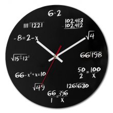 [해외직구] 공대 수학공식 함수 학교 인테리어 무소음 벽시계