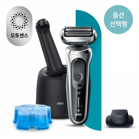(옵션형,본품 지점픽업가능)브라운 HM 7시리즈 71-S7200CC 전동 면도기 / 세척기 포함  [오토센스/ 360도 플렉스헤드 / 3중커팅]