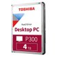 -공식- Toshiba 4TB HDD P300 HDWD240 데스크탑용 하드디스크 (5,400RPM/128MB/SMR)