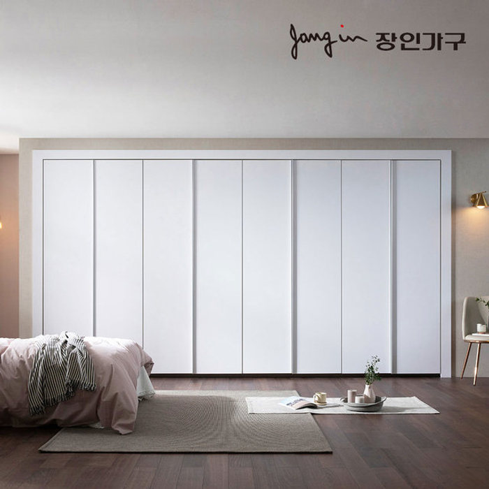 장인가구 비밀특가 파인 매트 여닫이 붙박이장 5CM
