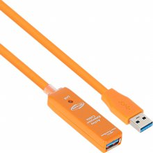 NETmate USB3.1 리피터 15m 오렌지/전원포함