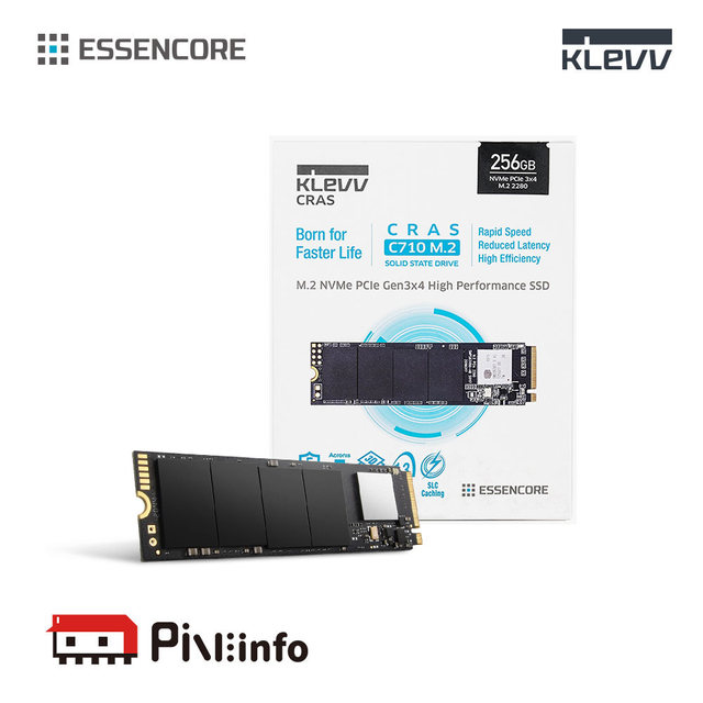 에센코어 KLEVV CRAS C710 256GB PCIe M.2 NVMe TLC  파인인포